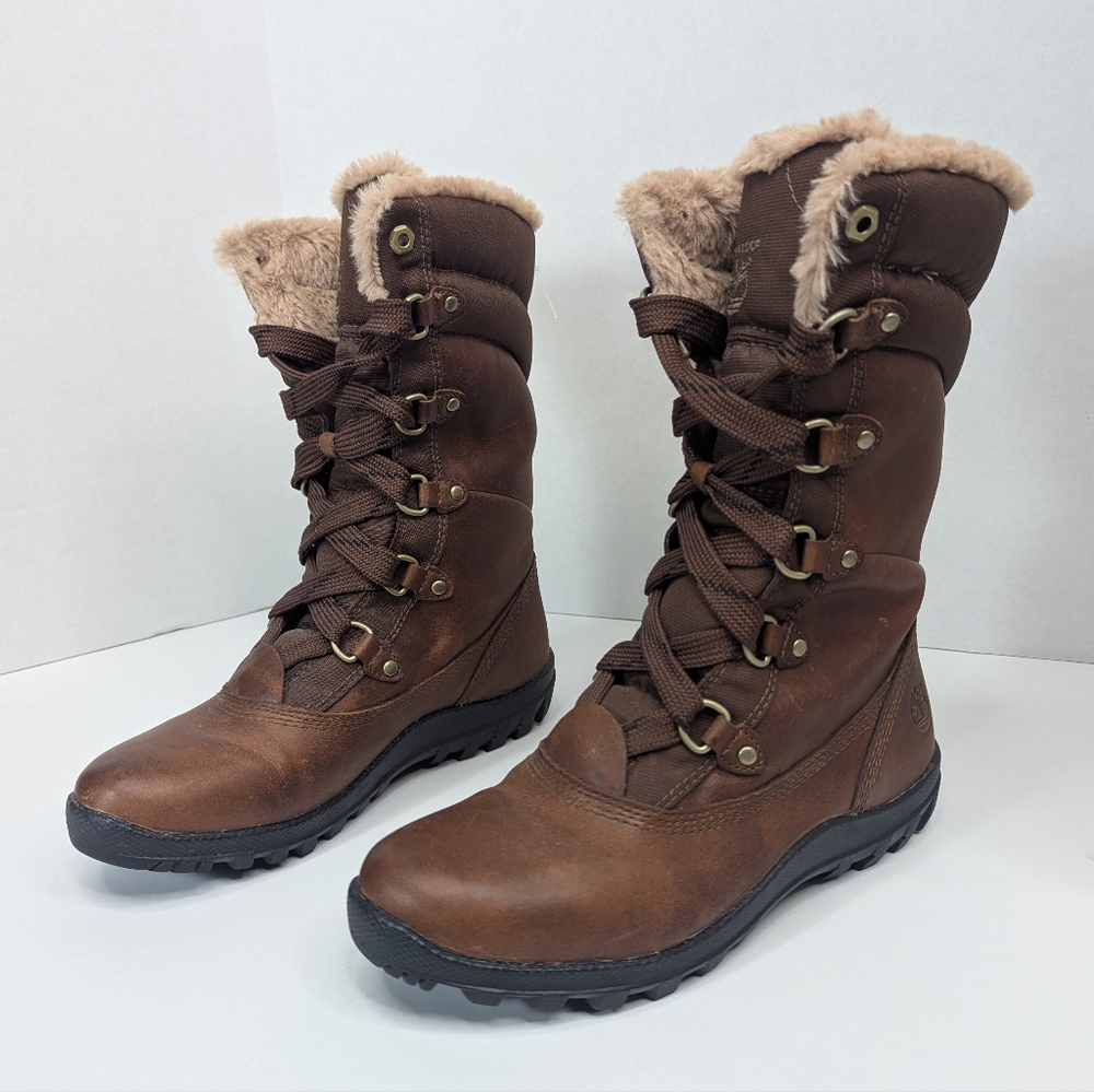 TIMBERLAND Mount Hope Insulated Waterproof Winter Boots Sz 8 - Picture 6 of 15